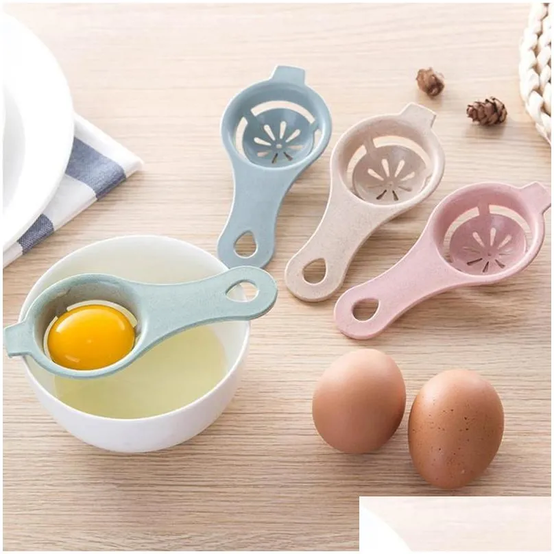 Egg White Yolk Separator Tools wheat straw Food-grade Baking Cooking Kitchen Tool Hand Divider Sieve accessories