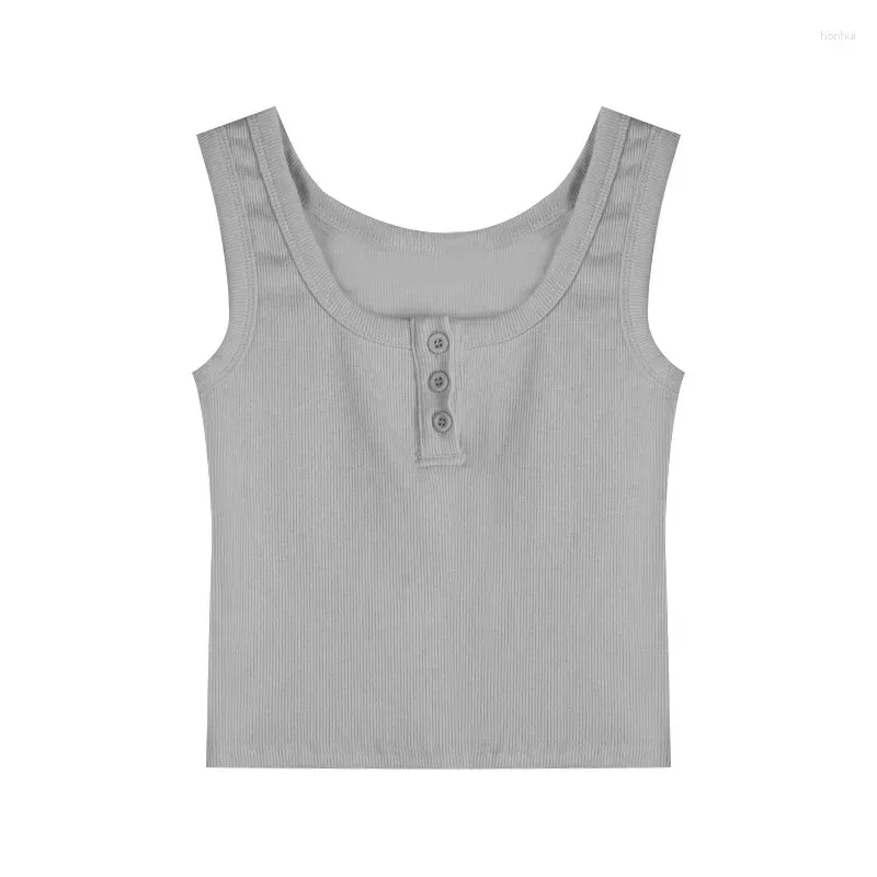 Women`s Blouses Suspended Tank Top Underlay Summer Slim Sweet And Spicy Style Outwear Short U-Neck Racerback