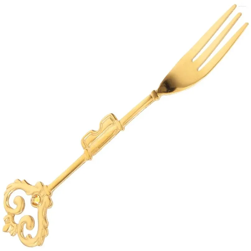 Spoons Golden Vintage Cutlery Cake Forks Pickle The Jar Mini Appetizers Pastry Tiny Stainless Steel Bulk