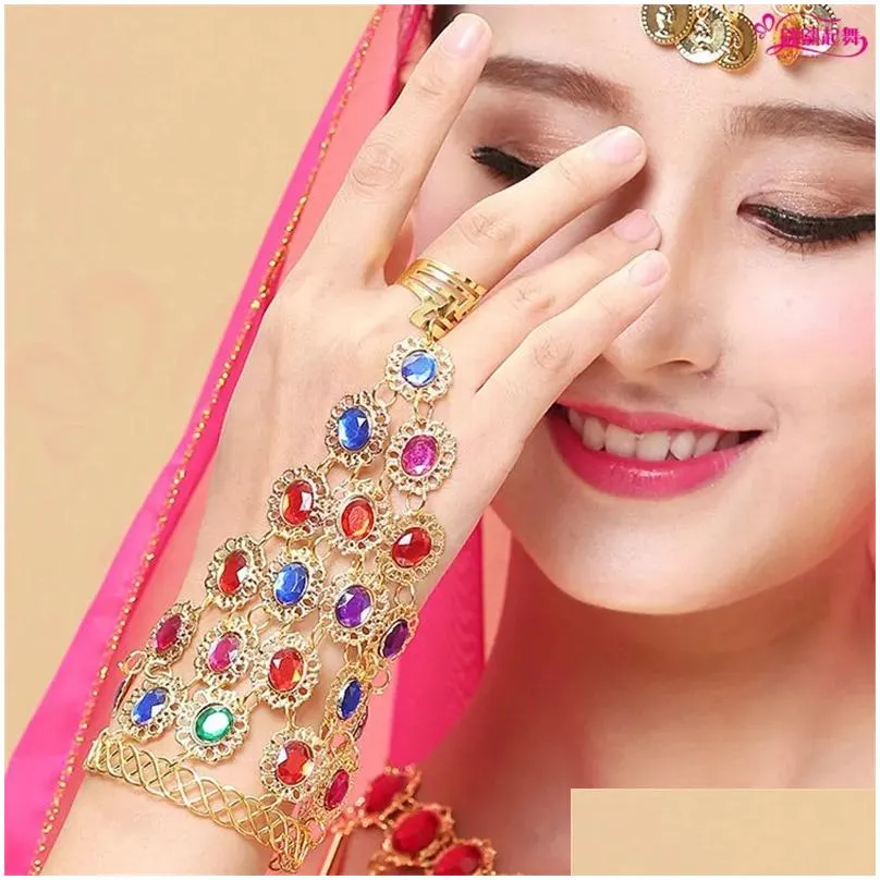 Charm Bracelets Dance Wear Bollywood Jewelry For 1Pcs Set Accessories Drop Delivery Dhbnj