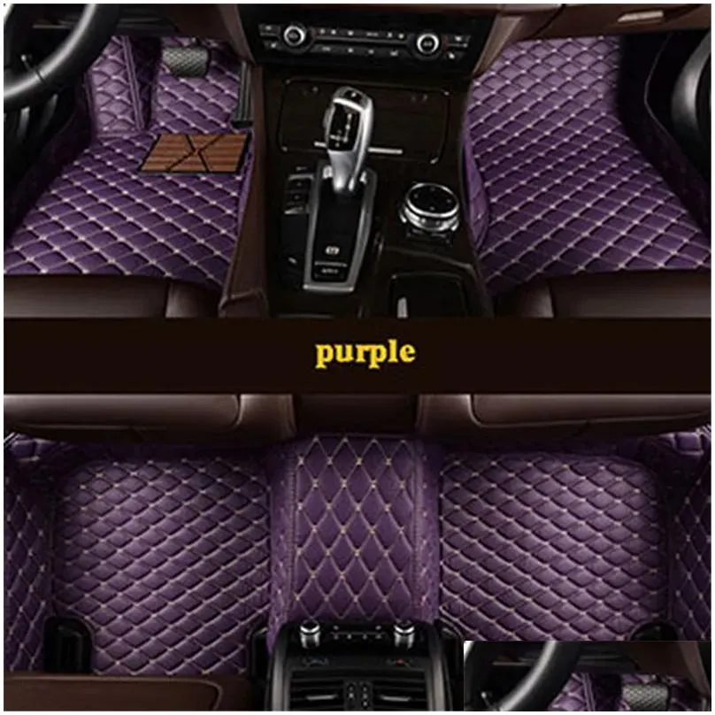 Custom car floor mat for A3 sportback A1 8KX A2 8P Limousine Convertible A4 A6 Q2 Q3 Q5 Q73667563