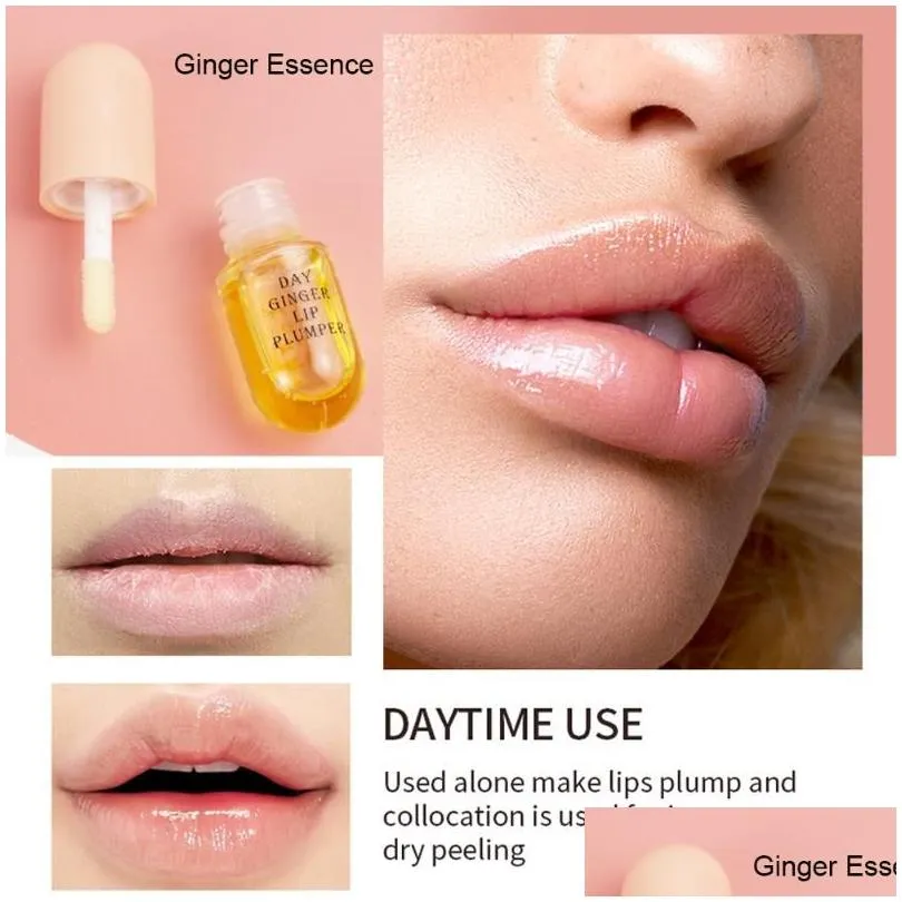 Lip Gloss Instant Volumising Lips Plumper  Oil Moisturizing Repairing Reduce Fine Line Serum Sexy Plump Enhancer Cosmetic