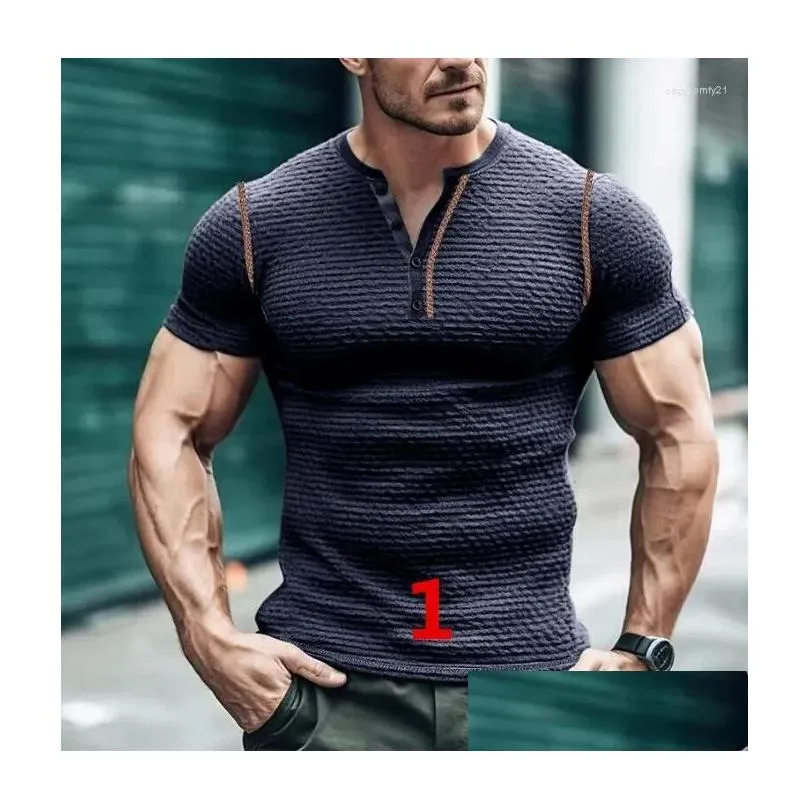 Men`s Suits Breathable Short Sleeved T-shirt Top