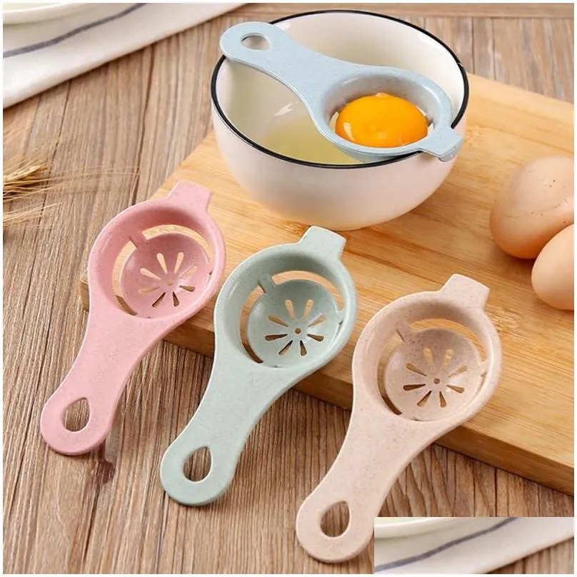 Egg White Yolk Separator Tools wheat straw Food-grade Baking Cooking Kitchen Tool Hand Divider Sieve accessories