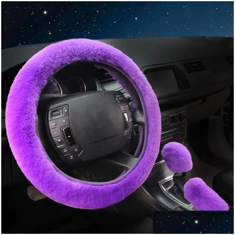 Steering Wheel Covers Car Decor Cover Change Components Easy To Use Gadget High Performance Thick Comfort Fashion Auto