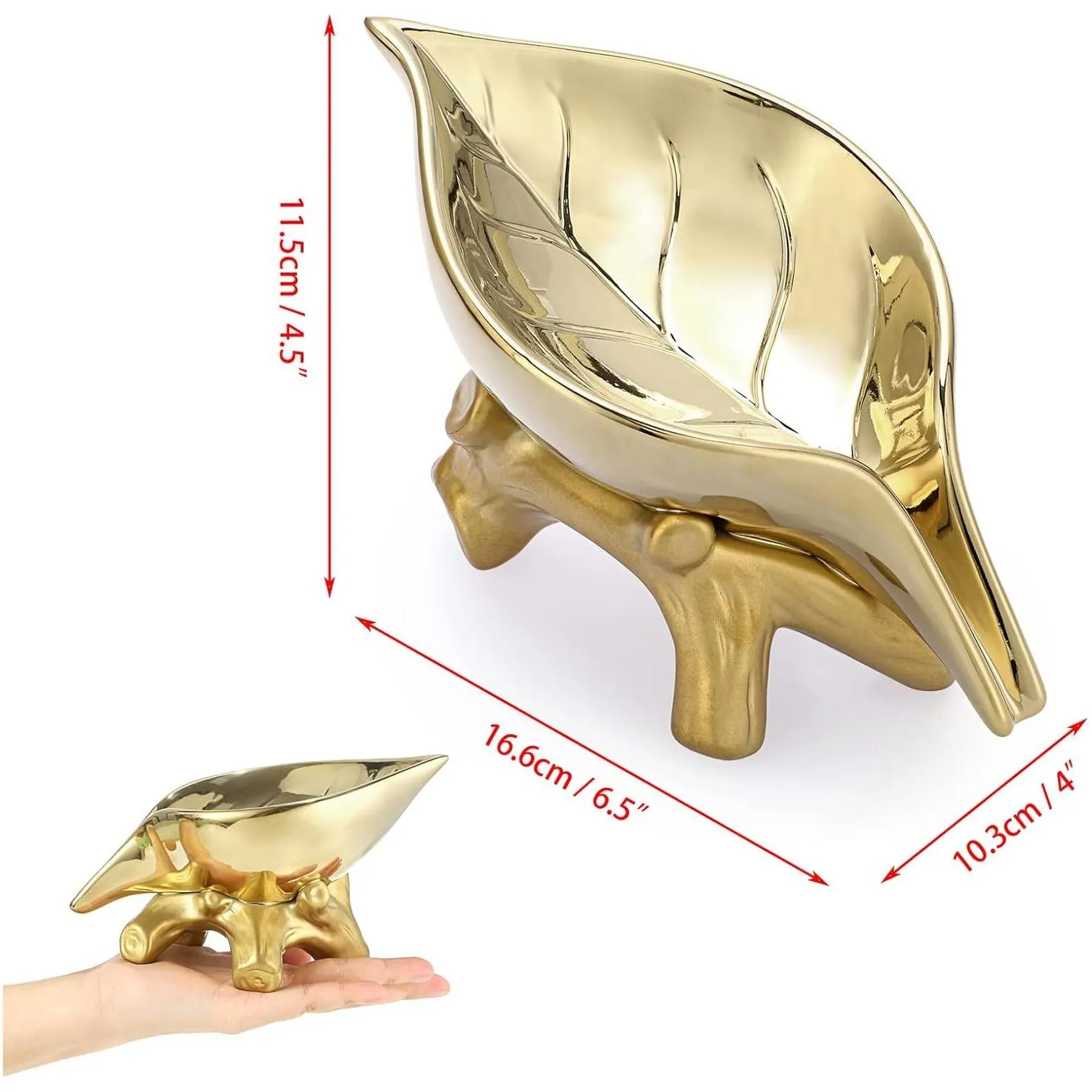 unique waterfall soap dish leaf shape decorative dish tray tabletop drainable soap saver bathtub waterfall dish holder