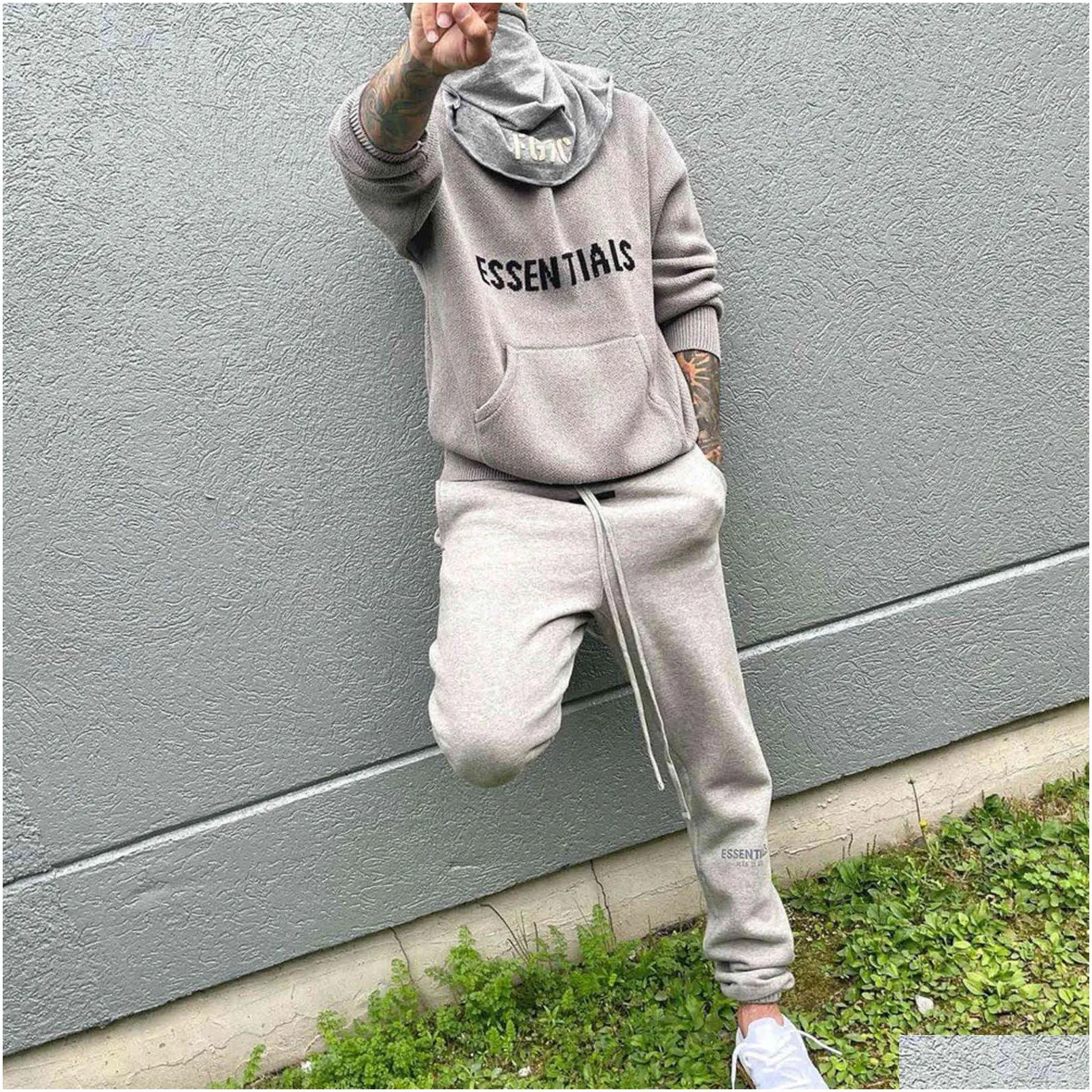 2021 Fashion Brand Ins Same Fee of God Letter Hoodie Knit Sweater for Lovers 263u8273861
