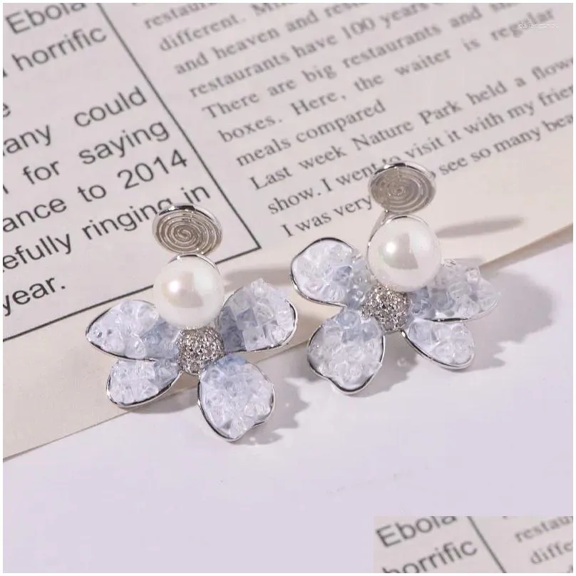 Stud Earrings Butterfly Temperament Gradual Color No Ear Holes Clips Versatile Gift Wholesale For Girls