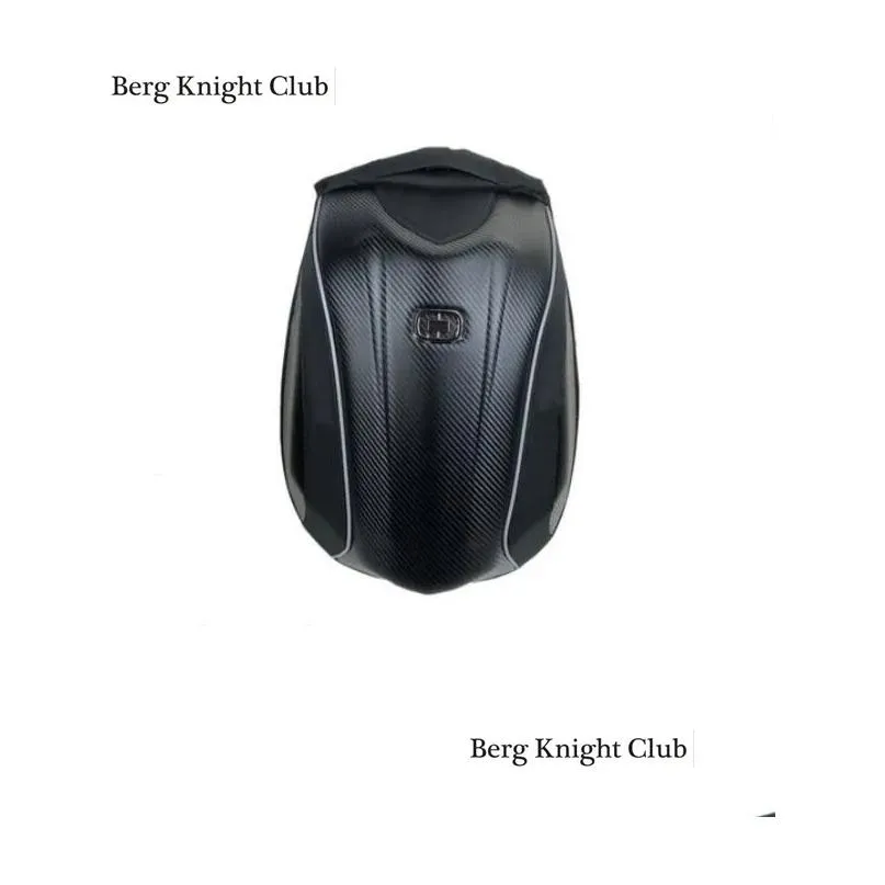 motorcycle riding backpack shoulder knight motorcycle backpack male explosive hard shell helmet bag carbon fiber waterproof9382055