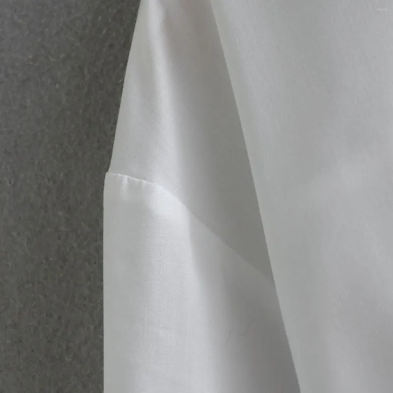 Women`s Blouses 2023 02 Spring Summer Women Female Sexy Polyester Shirt Brand Blouse Outwear White