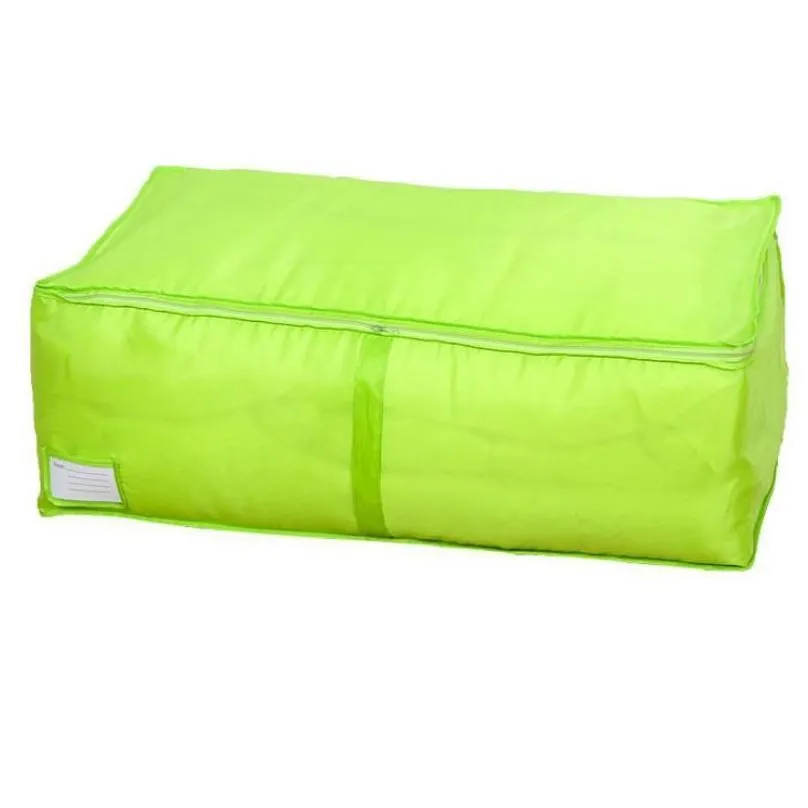 Multicolor Non-woven Fabric Storage Bags Quilt Folding Clothes Storages Organizer With card for Clothing S-L