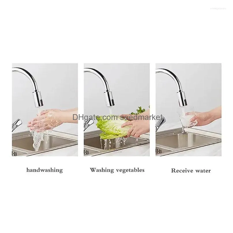 kitchen faucets intelligent touchless faucet water-saving sensor tap red light sprayer automatic sink adapter m22/m24 bathroom