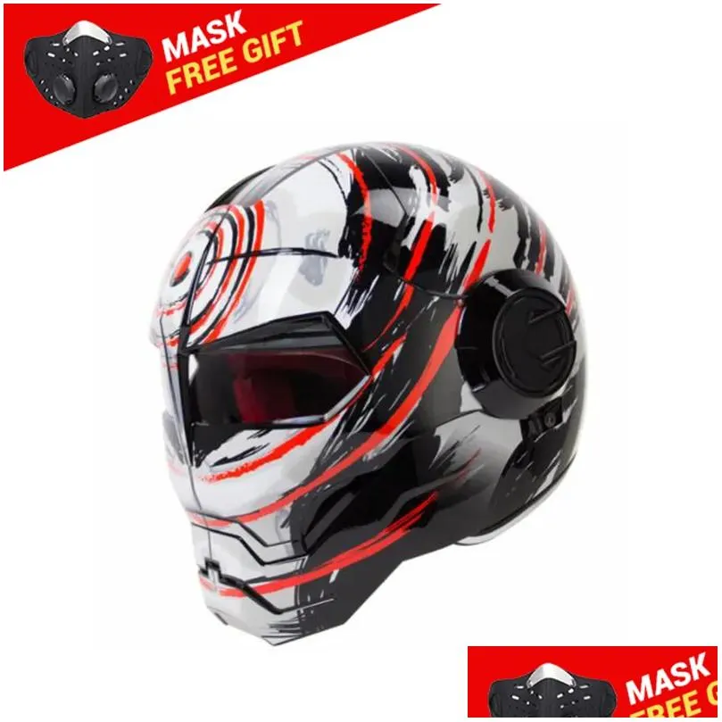 HEROBIKER Motocross Helmet Moto Biker Casque Motorcycle Helmet Riding Cruiser Vintage Retro es Motorbike Full Face Helmet1152026