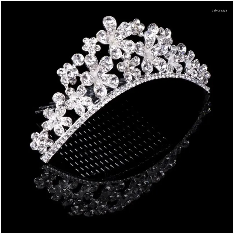 Hair Clips For Rhinestone Bridal With Comb Pin Wedding Engagement Prom Part F0S4
