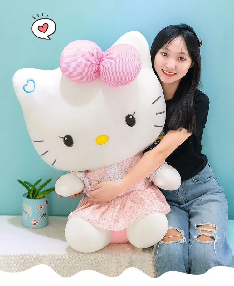 Wholesale large size kitten doll plush toy cat doll throw pillow girl children gift indoor decoration