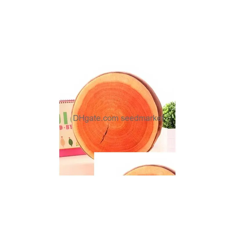 cushion/decorative pillow 32 x 4cm 3d funny fruit seat home sofa cushion office round kiwi watermelon orange back cushions gift