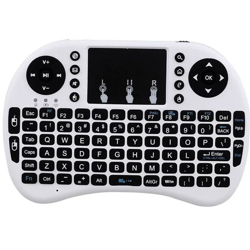 Mini Rii i8 Wireless Keyboard 2.4G English Air Mouse Keyboard Remote Control Touchpad for Smart Android TV Box Notebook Tablet Pc