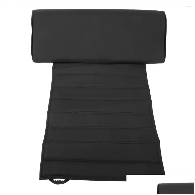 Car Organizer Universal Seat Leather Leg Pad Support Extension Mat Soft Foot Cushion Knee Memory Black