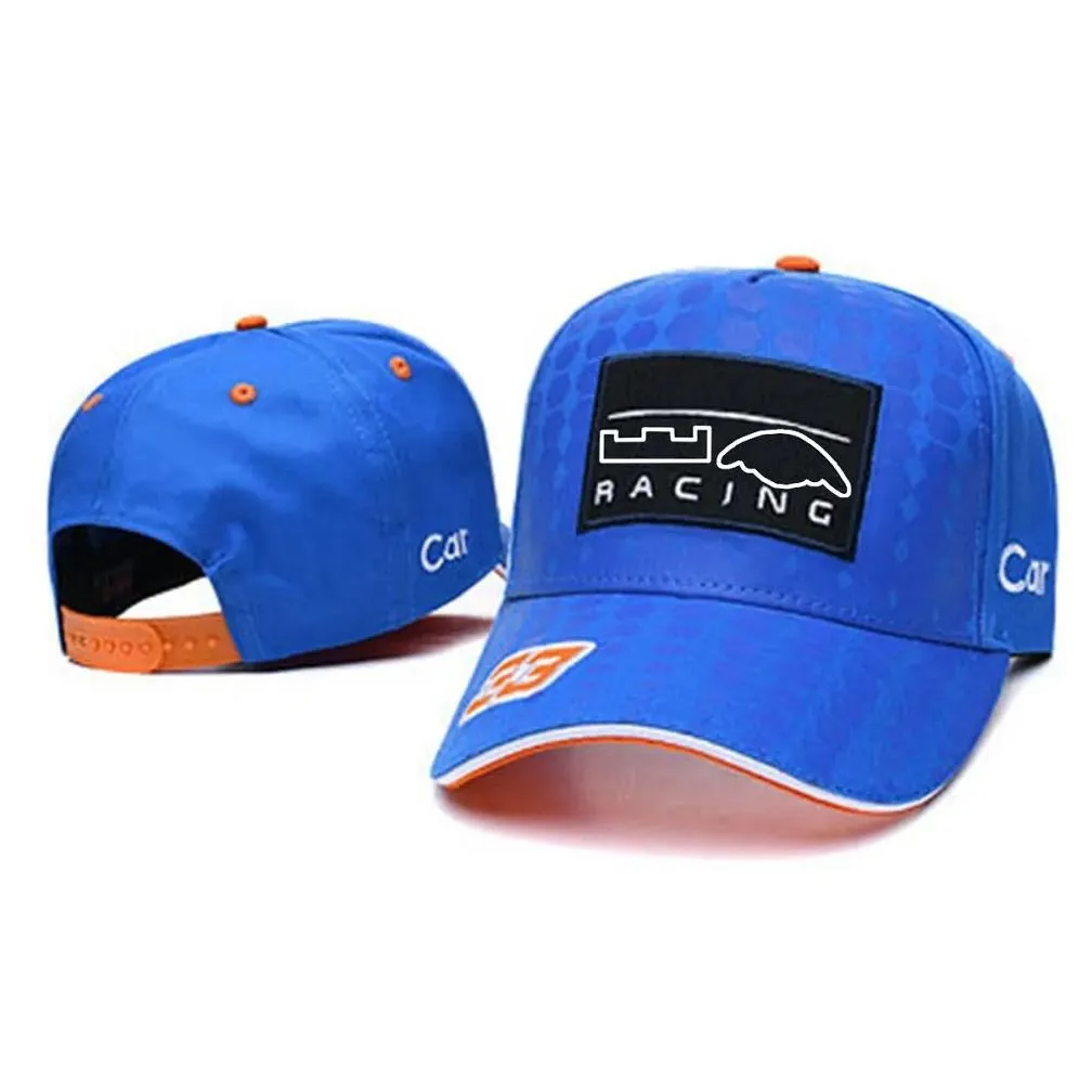 Racing Hat One Team Logo Caps Summer Men039s and Women039s Outdoor Sports Casual Curved Brim Baseball Cap Fashion9491572