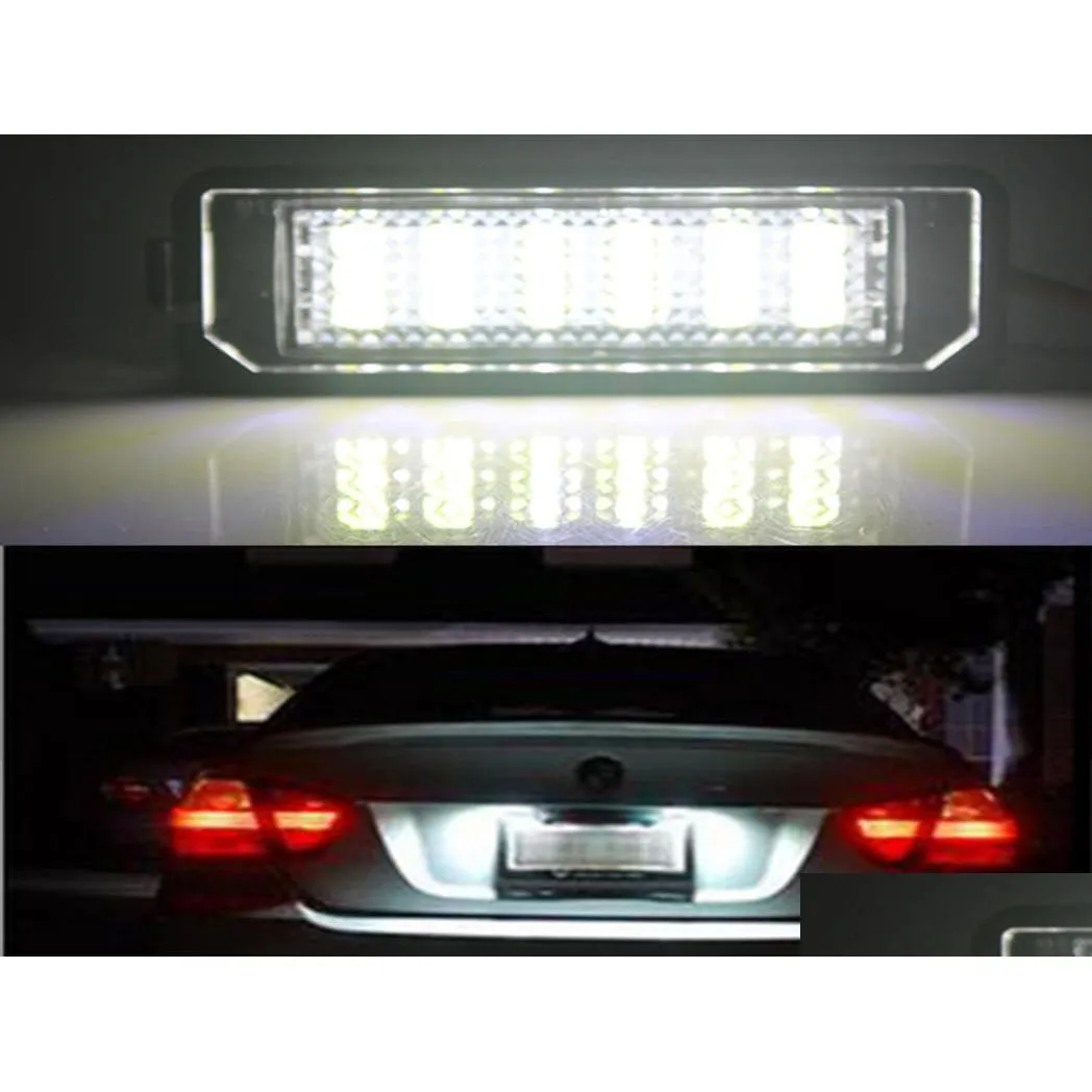 2pcslot Super Bright Car Number Plate Light For Scirocco Golf 4 5 6 GTI Car Styling LED Car License Plate Lights SMD 35288483993