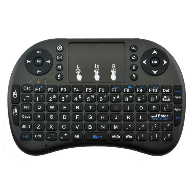 Mini Rii i8 Wireless Keyboard 2.4G English Air Mouse Keyboard Remote Control Touchpad for Smart Android TV Box Notebook Tablet Pc