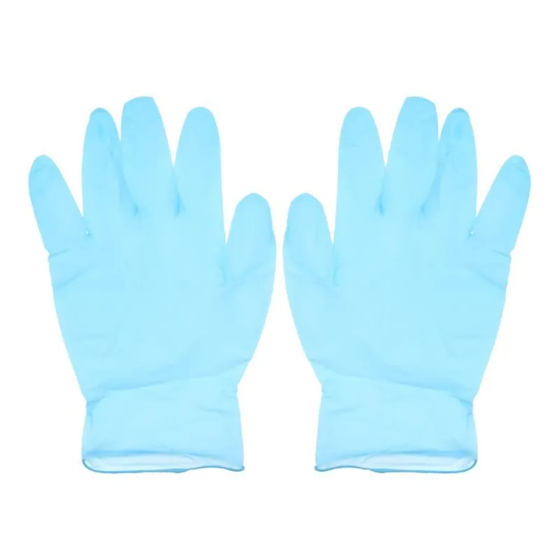 Blue Nitrile Exam Gloves, Free,Latex Rubber Free,Disposable,Non Sterile Gloves Box of 100 Pieces