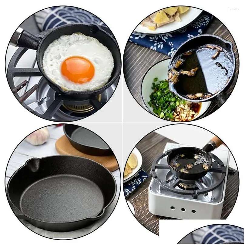 Pans Oil Pan Cooking Utensil Home Mini Kitchenware Household Iron Frying Egg Gadget Pancake Skillet Pots
