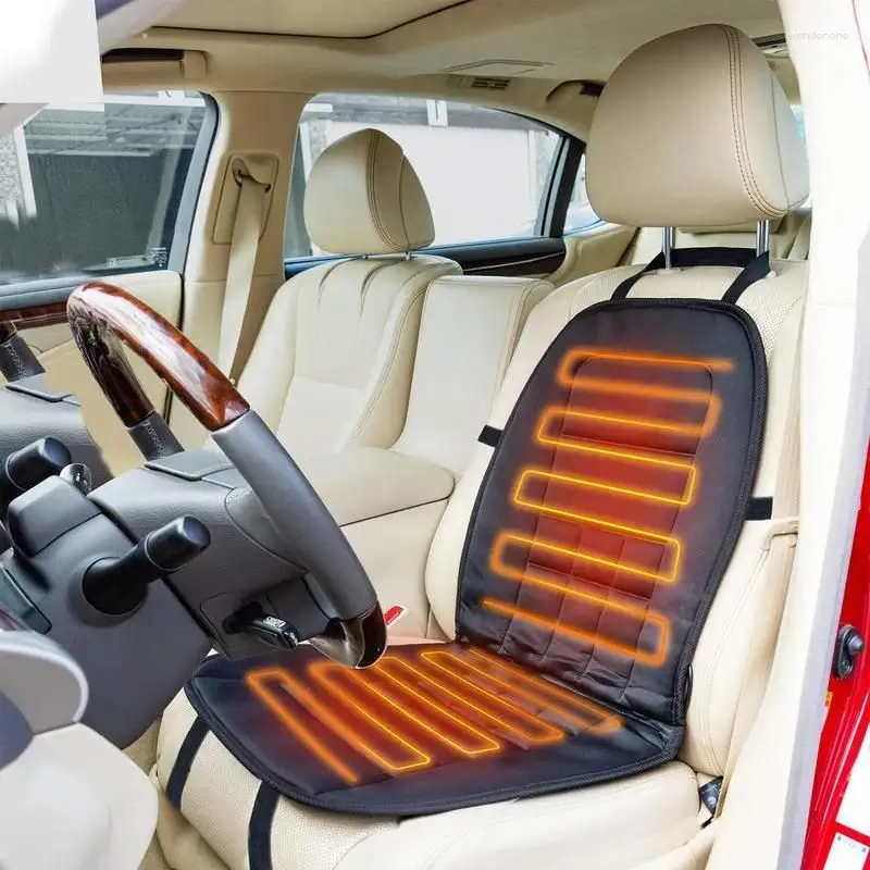 Car Seat Covers Universal Heating Cushion Winter Warmer Cover Portable Heated With Adjustable Temperature Chair Pads For Cars