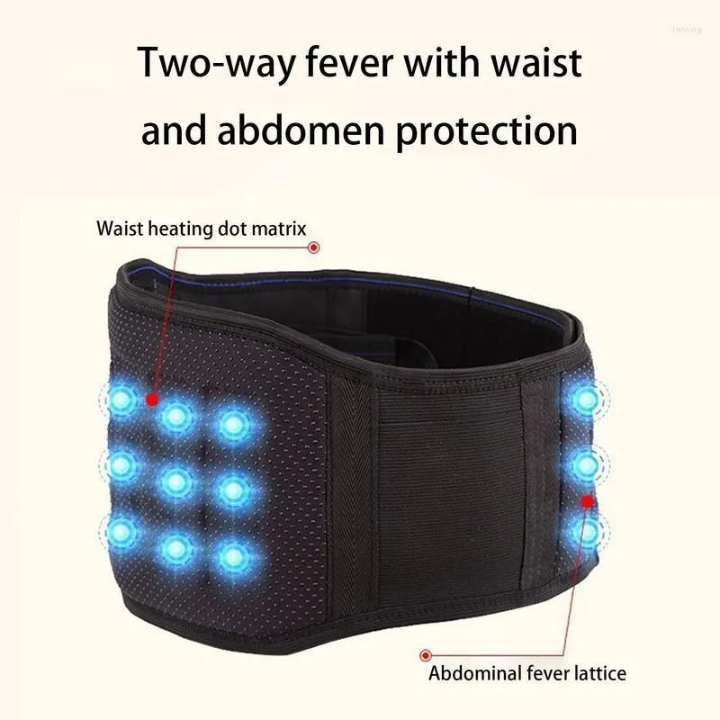 Waist Support Heating Back Brace Lower Muscle Soreness Pad With Adjustable Design Breathable Heated Braces Gift For Christmas