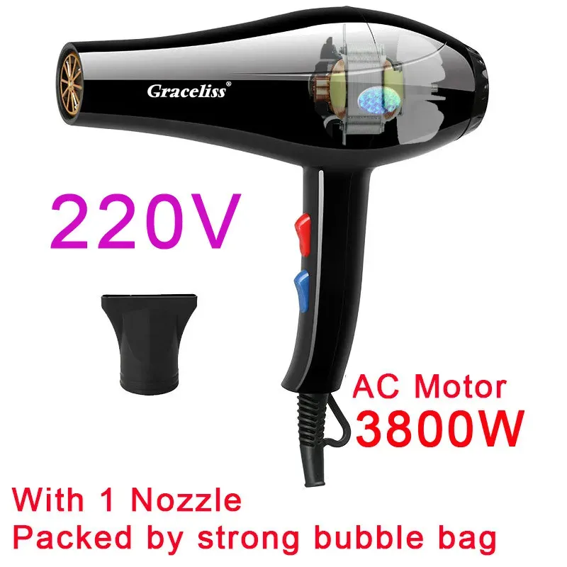 Hair Dryers 110V or 220V With US EU Plug 1800W And Cold Wind Dryer Blow dryer Hairdryer Styling Tools For Salons and household use