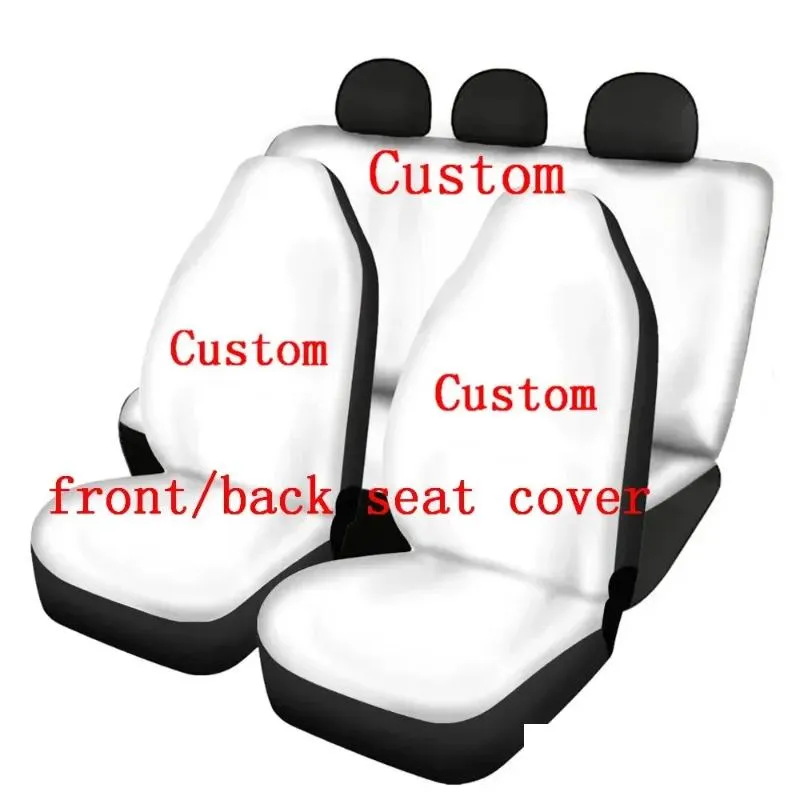 Car Seat Covers Golden Baroque Pattern Accessories Soft Non-Slip Washable Interesting Anti-dirt Front Back Cover Set For Auto Truck