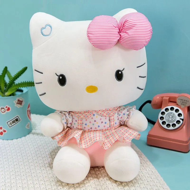 Wholesale large size kitten doll plush toy cat doll throw pillow girl children gift indoor decoration