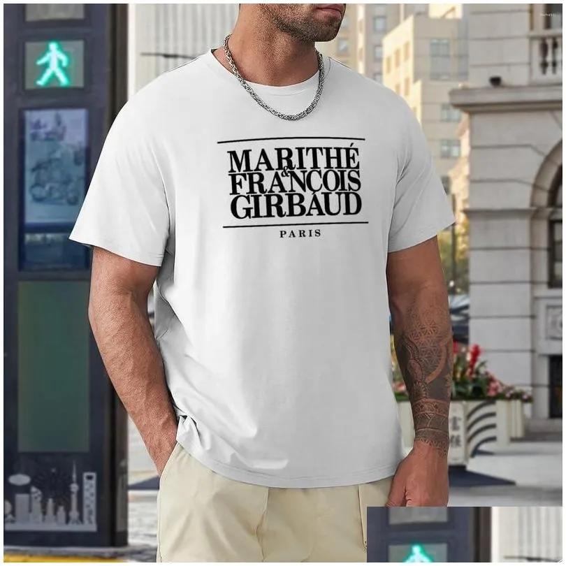 Men`S Tank Tops Mens Marithe Francois Girbaud Blk T-Shirt Animal Print Shirt For Boys Graphic T Shirts Pack Drop Delivery Apparel Und Dhgtu