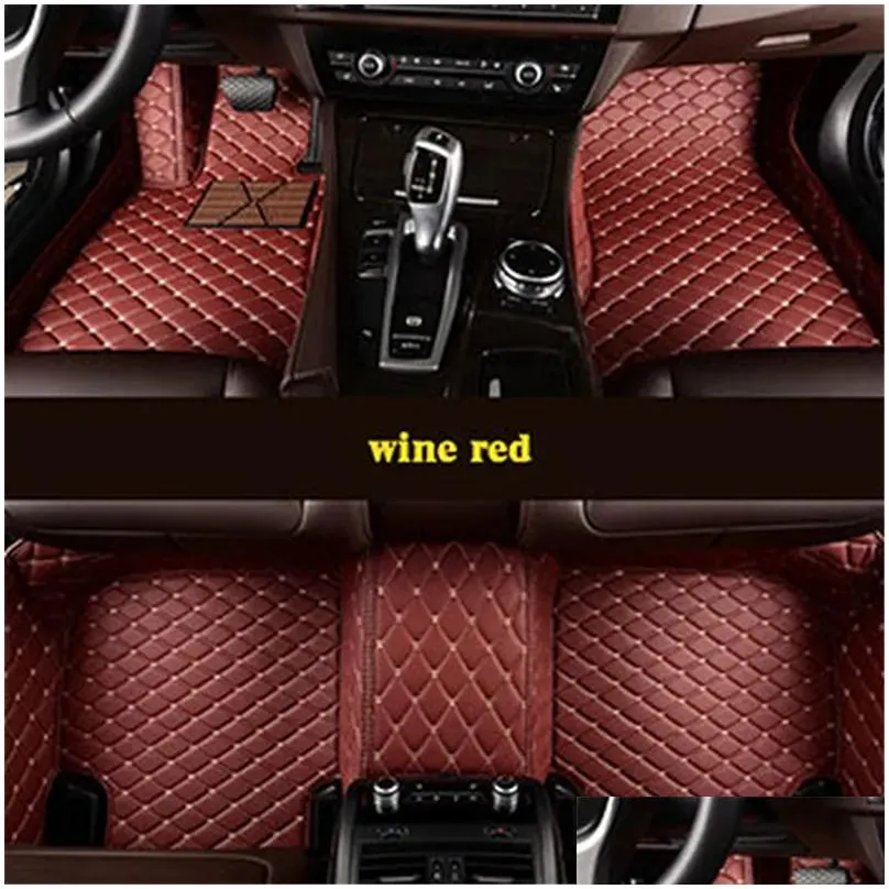 Custom car floor mat for A3 sportback A1 8KX A2 8P Limousine Convertible A4 A6 Q2 Q3 Q5 Q73667563