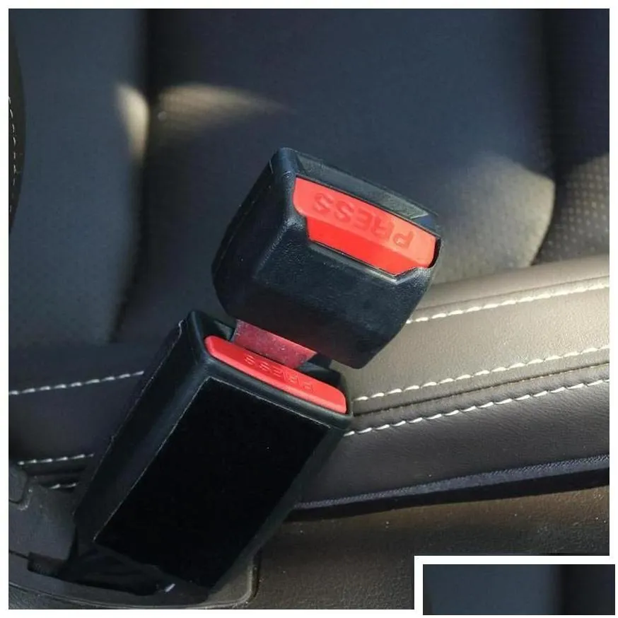 Safety Belts Accessories 2Pcs Thicken Car Seat Belt Plugin Mother Converter Dualuse Buckle Extende Clip Seatbelt Drop Delivery Mob