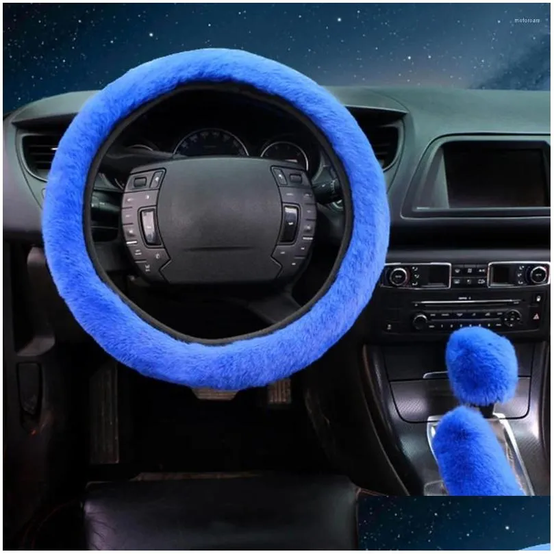 Steering Wheel Covers Car Decor Cover Change Components Easy To Use Gadget High Performance Thick Comfort Fashion Auto