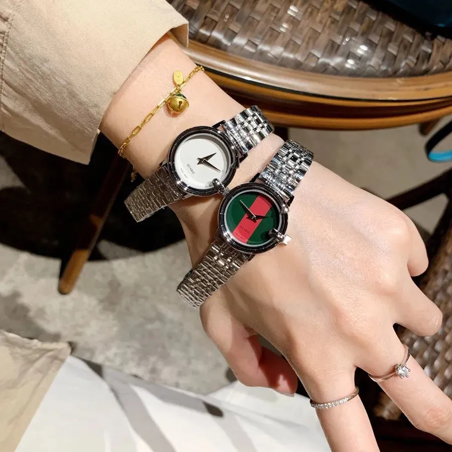 Full Brand Wrist Watches Women Ladies Girl Style Luxury Metal Steel Band Quartz Clock G145236x