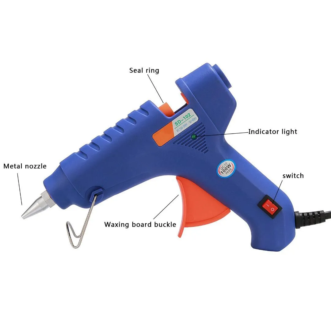 Professional Hot Melt Glue Gun Melting Wax Sticks Tools Stamp Letter Sealing Glue Gun Multifunction