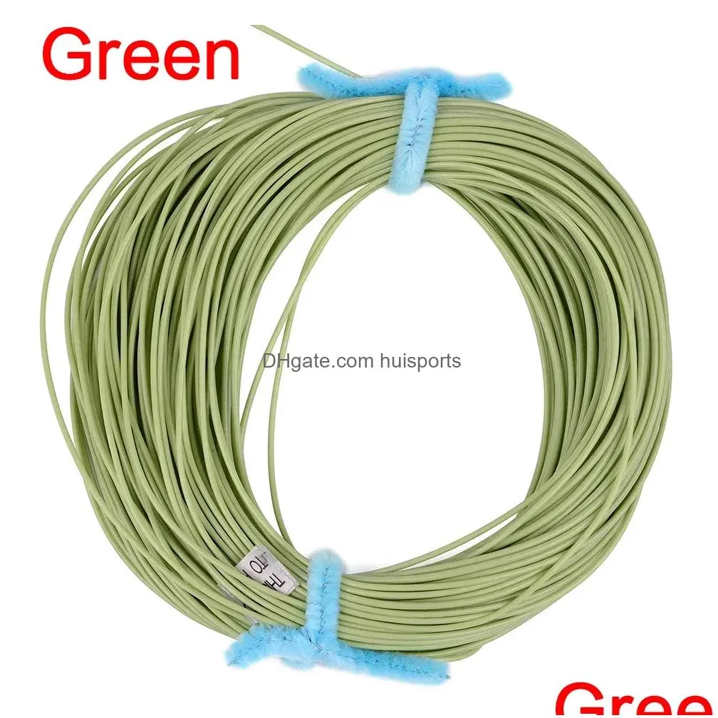 lines intermediate/fast sinking fly fishing line weight forward blue/green/orange/yellow color fly line 100ft 28wt fly line