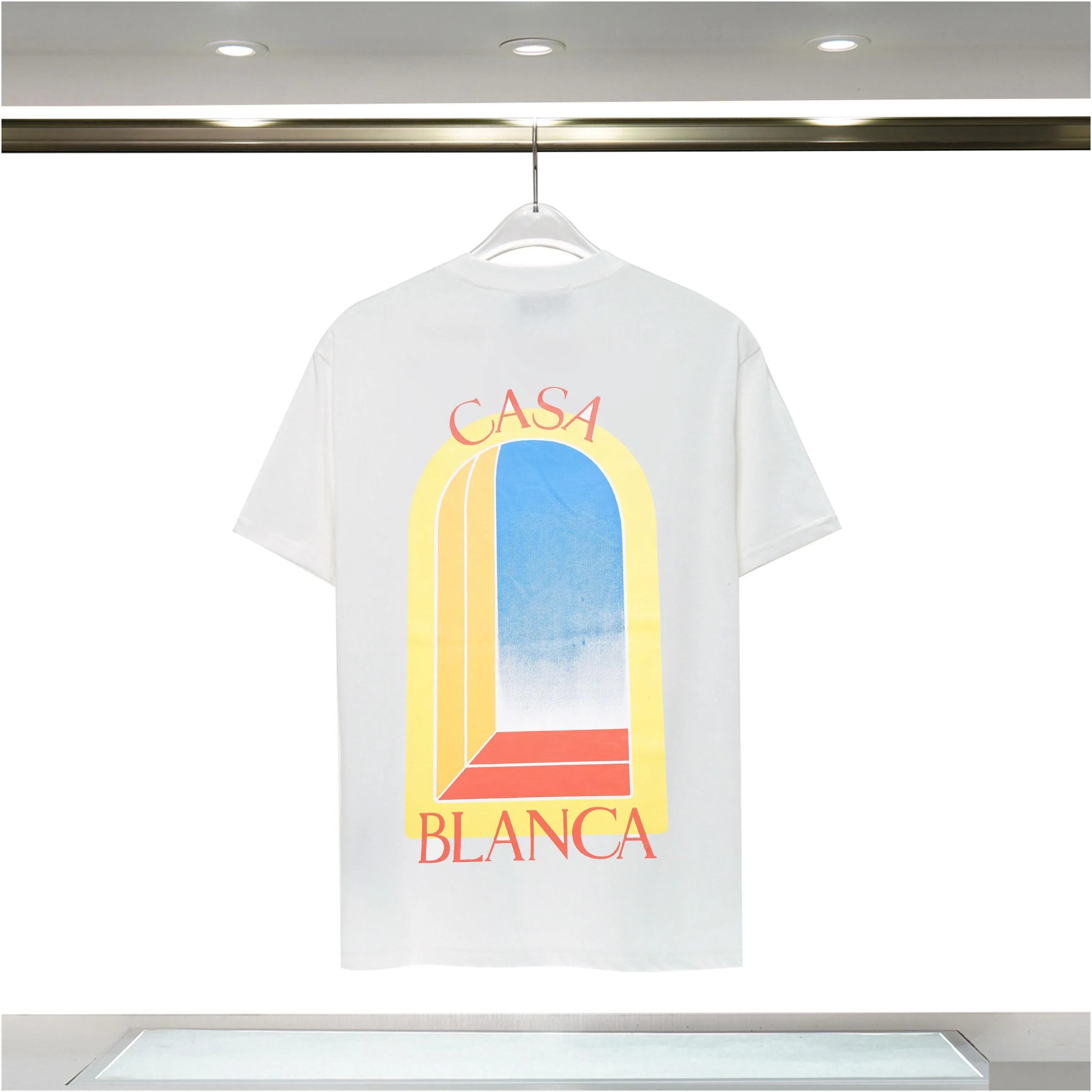 Mens Designer T Shirts Luxe Tshirt Men Casablanca Luxury Shirt for Men Top Oversized Tee Casablanc Shirt Casa Blanca Clothing Fashion Summer Crew Neck Short