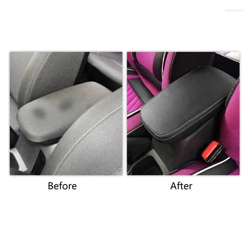 Car Seat Covers Armrest Mat Handrail Storage Box Cushion Leather-Center Console Non-slip Pad Dropship