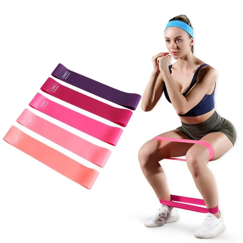 Resistance Bands 5 Level Rubber Crossfit Band Training Fitness Gum Exercise Gym Strength Mini Pilates Sport Workout Equipment