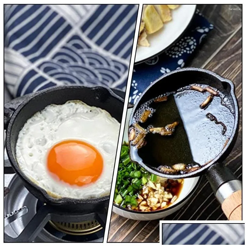 Pans Oil Pan Cooking Utensil Home Mini Kitchenware Household Iron Frying Egg Gadget Pancake Skillet Pots