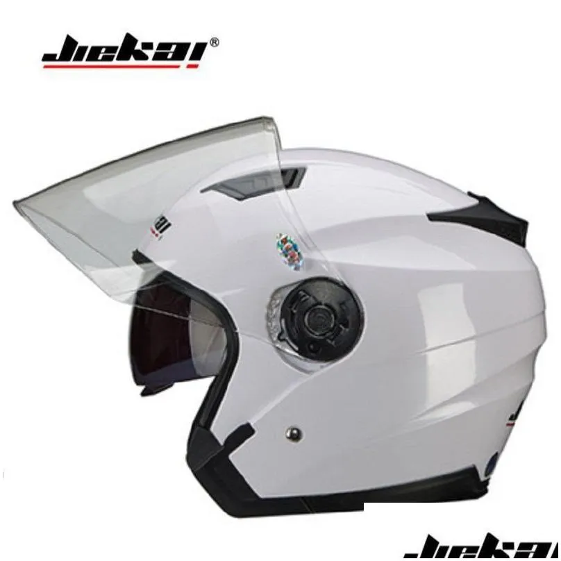 2019 New Knight Safety Protection JIEKAI Double Lens Motorcycle Helmets Half Face Motorbike Helmet Of ABS PC Size M L XL XXL