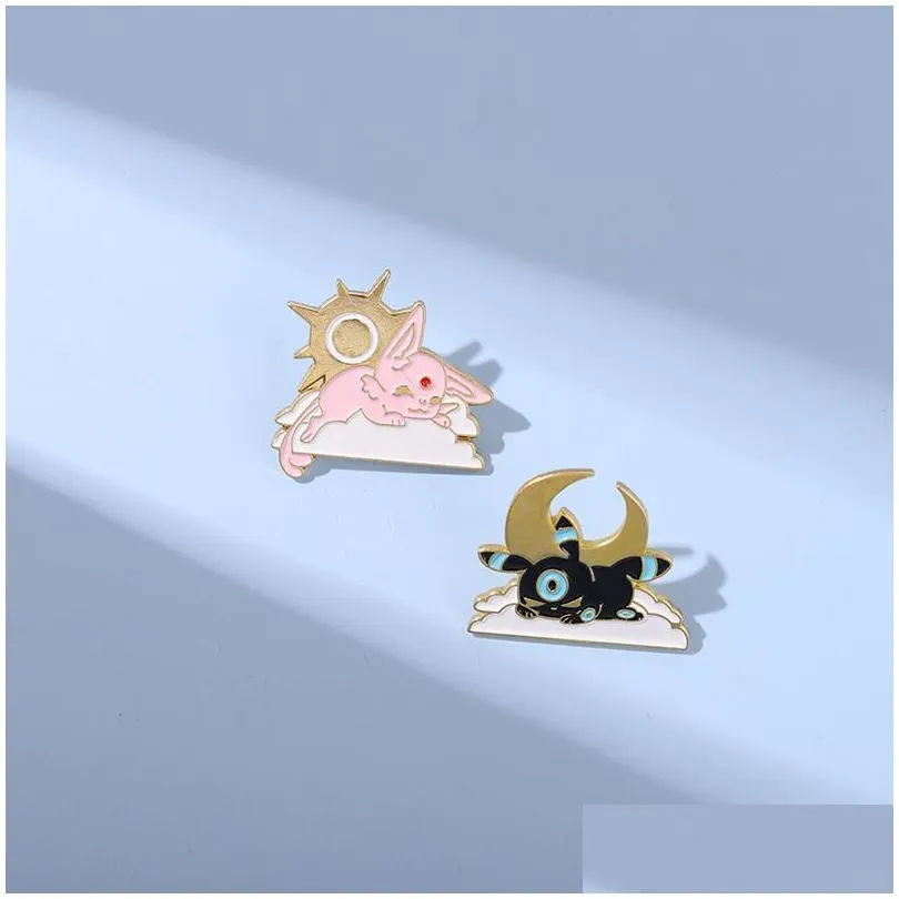 Other Fashion Accessories Exquisite Cartoon Cute Little Monster Metal Paint Brooch Creative Animation Surrounding Badges Childrens G Dhifh