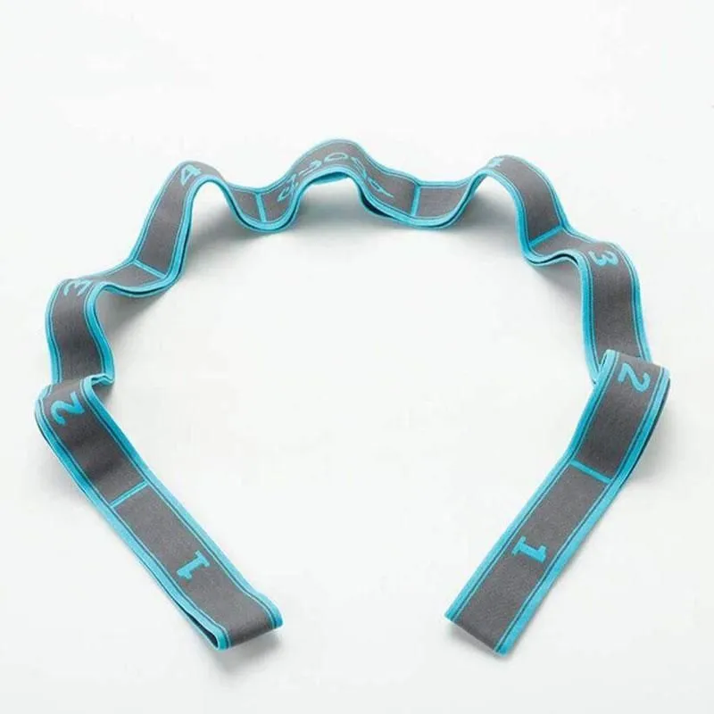 Resistance Bands Yoga Elastic Band Fitness Equipment 9 Ring Stretching Aid Multifunction Gym Home Exercise Portable