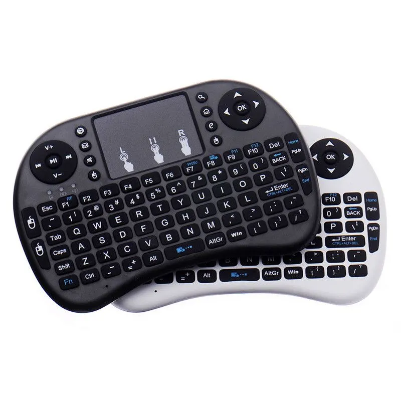 Mini Rii i8 Wireless Keyboard 2.4G English Air Mouse Keyboard Remote Control Touchpad for Smart Android TV Box Notebook Tablet Pc