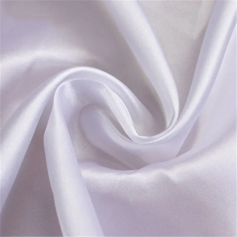 1 Yard 150*97cm Polyester Satin Fabric Wedding Satin Fabric for Sewing and Party Decoration HHY1