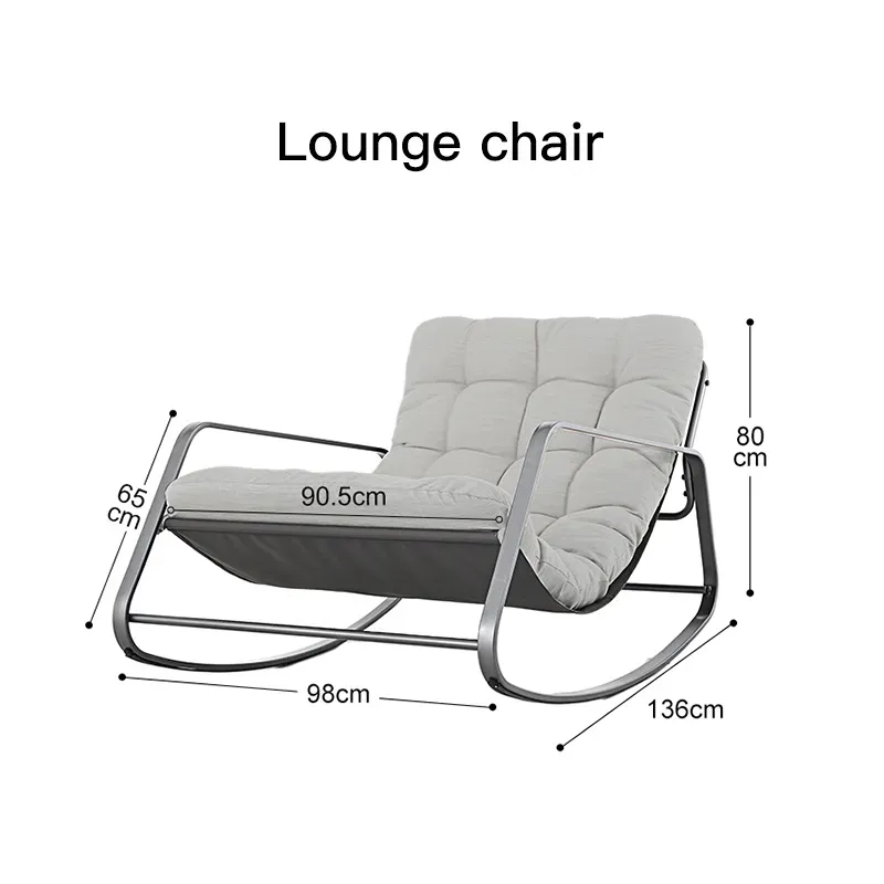 Camp Furniture Sun Lounger Portable Simple Chaises Longues Nordic Swing Chairs Single Floor Customized Sofa Bed Outdoor