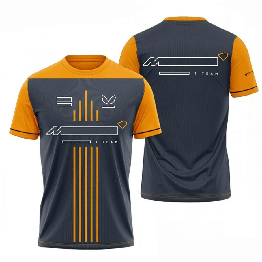 New f1 racing suit men`s short sleeve series T-shirt plus size team uniform customization